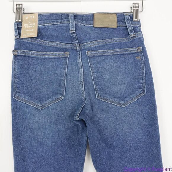 NEW Madewell 9" Mid-Rise‎ Skinny Jeans in Orland Wash: TENCEL™ Denim 24 - Picture 7 of 16